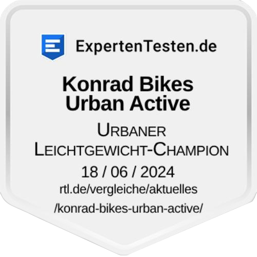Konrad E-Bike Urban Active - ExpertenTesten Urbaner Leichtgewicht-Champion